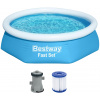 BESTWAY Fast Set Bazén 244 x 61 cm, kartušová filtrácia 57450