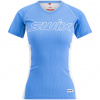 SWIX RaceX Light, krátký rukáv, dámské triko, Cloud Blue/Bright White Velikost: S