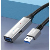 PremiumCord USB 3.2 repeater a predlžovací kábel samec - samica, 5Gbps Aluminium 20m 8592220025823