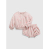 GAP Baby tepláková súprava Ružová 3-6M Ružová Ružová