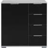 Carryhome KOMODA, čierna, 81/83/41 cm - Spálňové sety - 001787046046