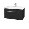Dreja Umývadlová skrinka BIG INN SZZ 80 - L03 Antracit vysoký lesk / Úchytka T02 / L03 Antracit vysoký lesk