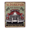 Clayre & Eef Farebná antik nástenná kovová ceduľa Auto Repair - 20*1*25 cm - Clayre & Eef