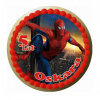 CUKROVÁ TLAČ jedlý obrázok na tortu Cukrová hmota SPIDERMAN SPIDER-MAN + TEXT #1