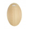 Doska ovál 30*18cm s výrezom Farba: Prírodná, Veľkosť: 30*18CM