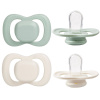 b.box Cumlíky silikónové 0-6m, 2ks - šedozelený/vanilkový