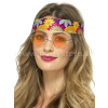 Okuliare - HIPPIE RETRO LENNON STYLE 60s - oranžové, kovový rám