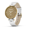 Garmin hodinky Lily® – Classic Edition, Luneta v barvě Light Gold, tělo White, řemínek z italské kůže, EU 010-02384-B3