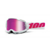 100% Detské motokrosové okuliare 100% Accuri Keetz s ružovým plexi