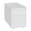 Kancelársky kontajner C+P Asisto, 430 x 781 x 563 mm, biely, 3 výsuvy