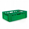Plastová nádoba INFLUID24, euro prepravka E2, zelená, 600x400x200 mm