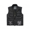 Brandit Motörhead Ranger vesta, čierna - 3XL