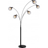 Globo Lighting Seymour stojaca lampa 5x40 W čierna-dymová 58228NBS