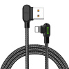 Mcdodo CA-4671 LED uhlový USB-Lightning, 1,2m, černý