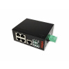 Switch 10/100, 5port, priemyselný, montáž na DIN, napájanie 7-30V, čierny