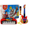 Hudobný set Leantoys gitara keyboard mikrofón