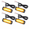 4 LED VÝSTRAŽNÁ LAMPA x4 STROBOSKOP POMOC ODŤAHOVKA 12V/24V