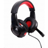 GEMBIRD sluchátka s mikrofonem GHS-U-5.1-01, gaming, 5.1 surround, černo-červená, USB