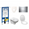 S-line Cenově zvýhodněný závěsný WC set Geberit do lehkých stěn / předstěnová montáž+ WC Pro 111.355.00.5ND6