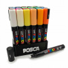 Akrylové dekoračné fixky, viacfarebné Uni Posca, 24 ks