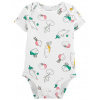 CARTER'S Body krátky rukáv Ivory Vegetables dievča 24m
