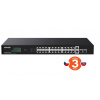 Tenda TEG1128P-24-410W PoE+ Gigabit switch 24x 1Gb/s PoE+ 802.3af/at + 2x SFP + 2x RJ45, 370W, Rack