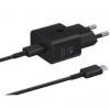 Nabíjačka do siete Samsung EP-T2510, USB-C, 25W + USB-C kábel 1m (EP-T2510XBEGEU) čierna