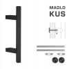 FT - MADLO kód K31Z 25x25 mm UN ks Rozteč madla: 400 mm, Dĺžka: 600 mm, Rozmer profilu madla: 25x25 mm CIM - čierna matná (FNO)