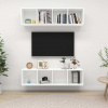 zahrada-XL Nástenné TV skrinky 2 ks, biele, kompozitné drevo 3079781