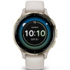 Inteligentné hodinky Garmin Venu 3S - Cream Gold / Ivory Silicone Band (010-02785-04)