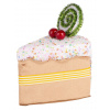 Dekorácia MagicHome Vianoce Candy Line, koláčik, hnedý, závesný, 13x9x15 cm