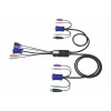 Aten CS-52A KVM přepínač Hybryd PS/2 kláv.,USB myš 2 PC, audio CS52A