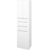 Dreja Vysoká skriňa s košom na bielizeň DOS SVD3Z2K 50 - N01 Biela lesk / Úchytka T02 / M01 Biela mat