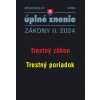 Aktualizácia II/7 2024 Trestný zákon, Trestný poriadok