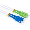 Optický patchcord SC/APC - SC/PC, 30m, duplex, SM, G657A2