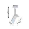 Paulmann URail Pedal LED bodové svetlo v bielej - 95270