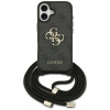 Guess Hardcase 4G CBDY Big Logo s popruhom iPhone 17 cierna