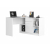 Akord Rohový písací stôl B-17 - súprava komoda a stôl BIELY LESK