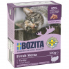 BZT BOZITA Mäsové kúsky s morčacím v želé – vlhké krmivo pre mačku – 370g