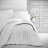 Kvalitex Francúzske saténové obliečky s prúžkom 1+2, 220x200, 70x90cm BIELE
