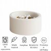 Suchý bazén s guličkami 40x90 Boucle krém + 200 loptičiek - AKÝKOĽVEK MIX
