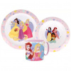 Sada plastového riadu s hrnčekom Disney Princezné