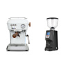 Ascaso Dream PID, Cloud White + Eureka Atom Specialty 65, black