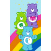 Carbotex Detský uterák Medvedíky Care Bears 30x50 cm