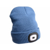 Čiapka modrá s čelovým svetlom, LED 4x45lm, 300mAh Li-ion, EXTOL LIGHT
