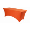 TENTino Elastický poťah CATERING na skladací stôl 180-183x76 cm 1x VÝKROJ Farba obrusu: ORANŽOVÁ / ORANGE