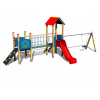 Playground System DETSKÉ IHRISKO - zostava so šmýkačkou a hojdačkou 4U232D
