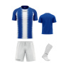 Futbalová sada Givova Kit Stripe pre celé mužstvo, od 12 ks, modrá/ biela počet ks v sade: 25 hráčskych setov