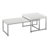 Bravissima Kitchen Konferenčný stolík DKD Home Decor Biela Striebristý Oceľ Drevo MDF 110 x 48 x 45 cm