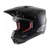 Prilba S-M5 SOLID 2021, ALPINESTARS (matná čierna) 2XL (obvod 63 - 64 cm)